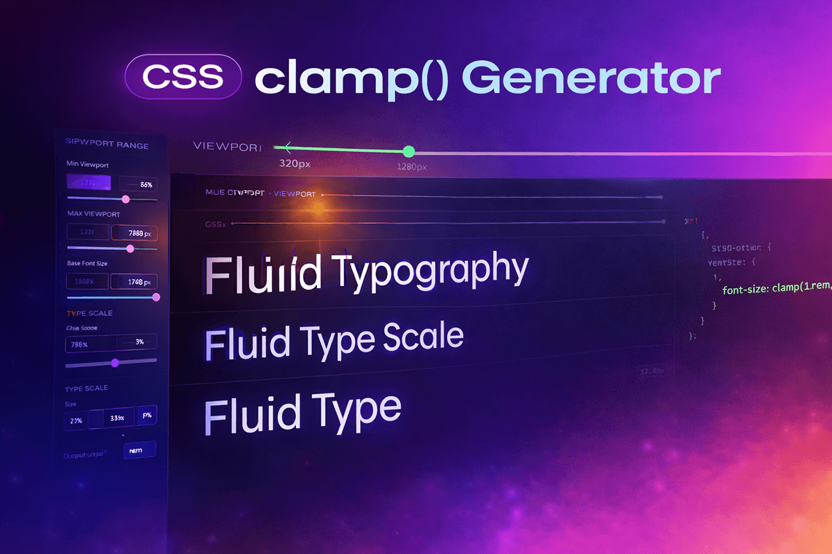 CSS Clamp() Generator