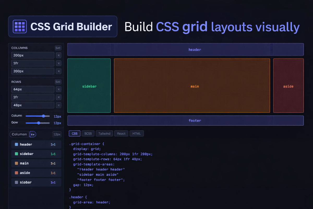 CSS Grid Builder