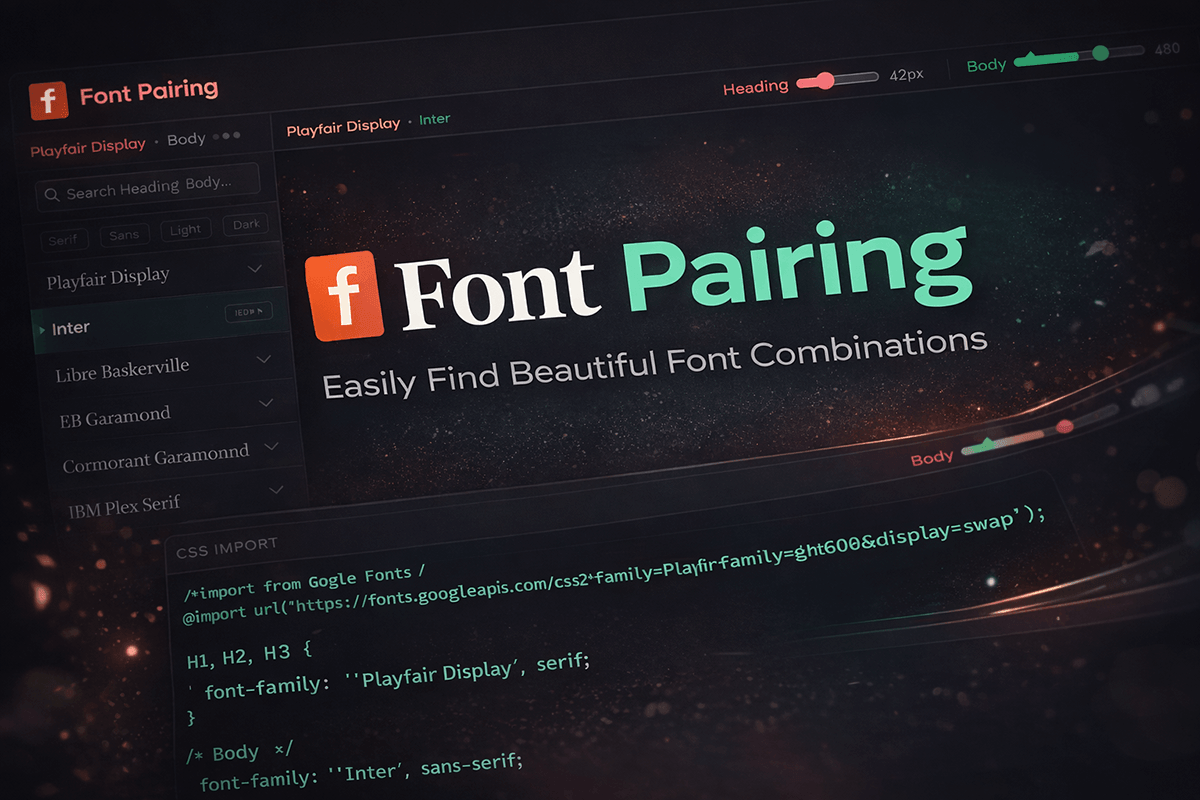 Font Pairing Tool
