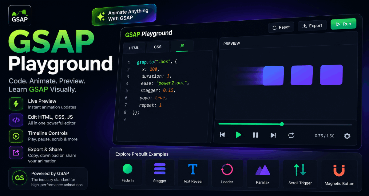 GSAP Playground