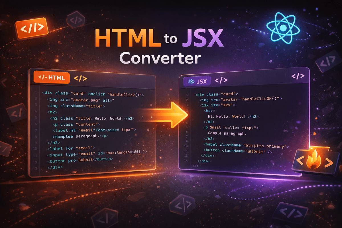 HTML → JSX Converter