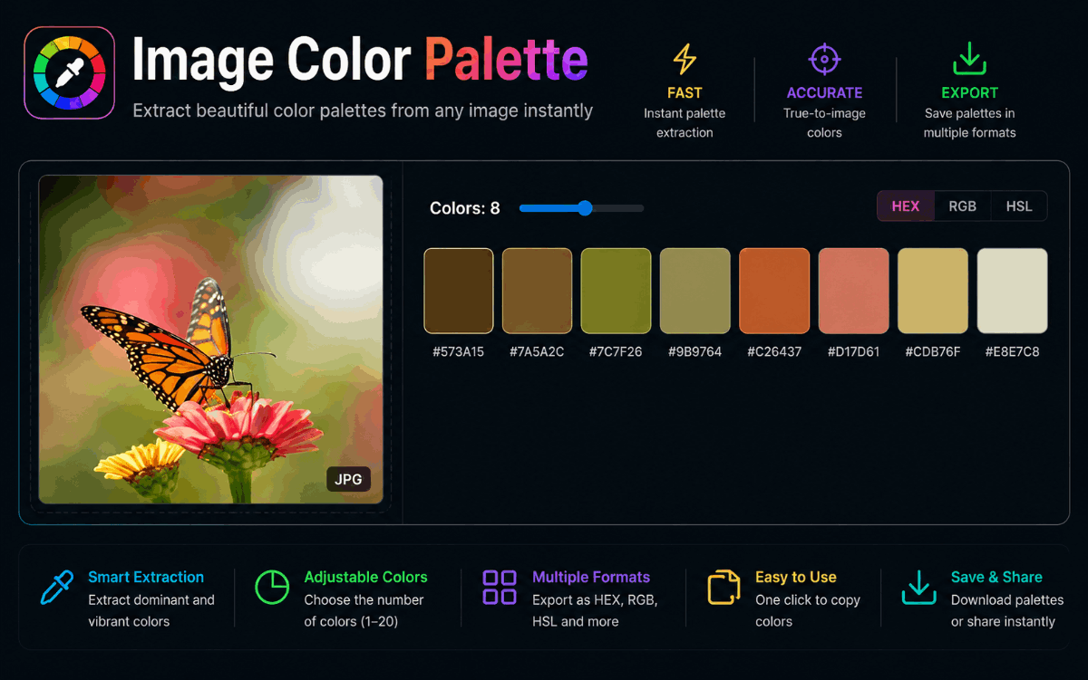 Image Color Palette Extractor