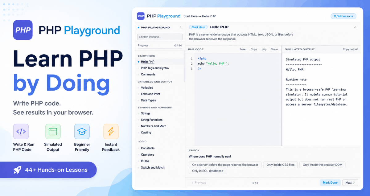 PHP Playground