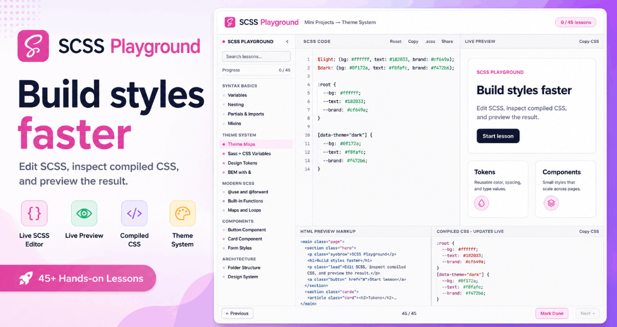 SCSS Playground