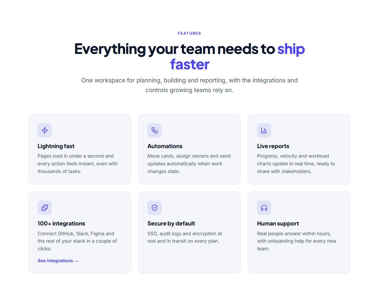 Icon Grid Features preview