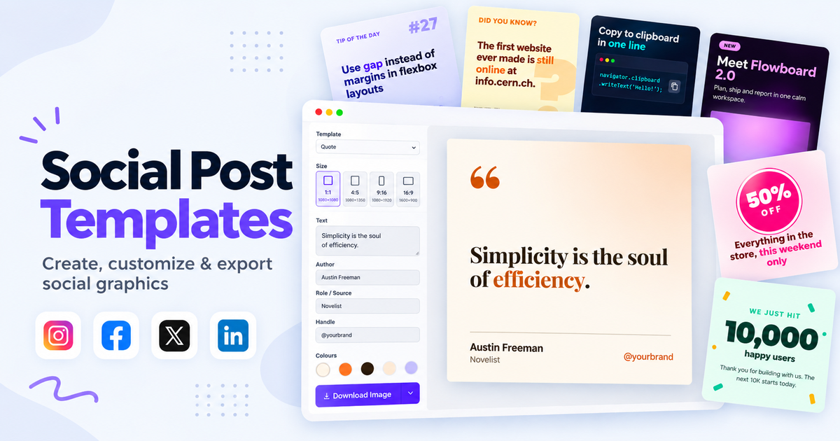 Social Post Templates
