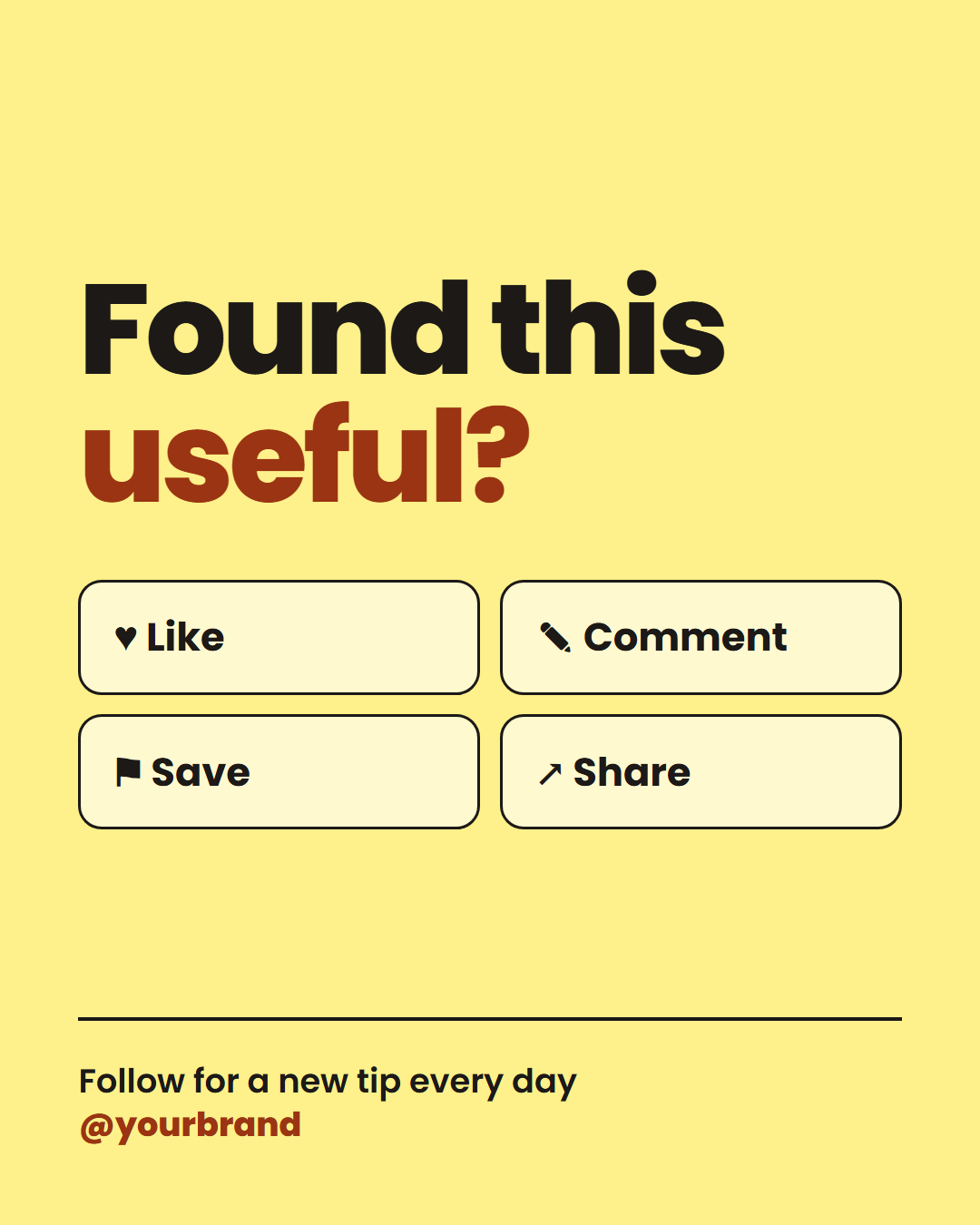 Carousel Final Slide template preview