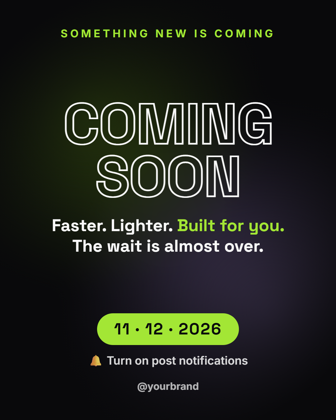 Coming Soon Teaser template preview
