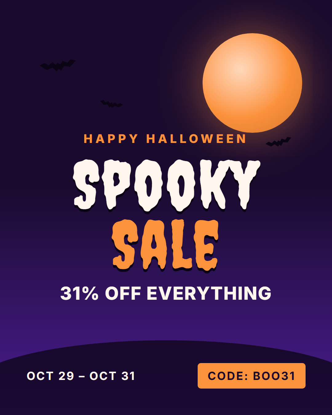 Halloween Sale template preview