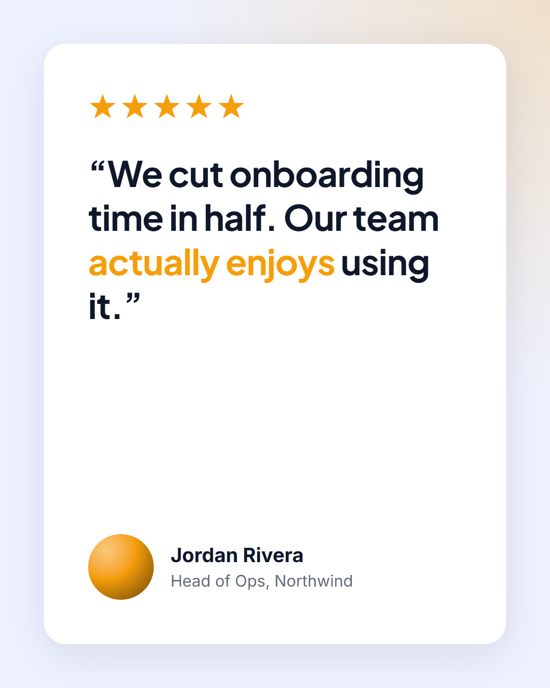 Customer Testimonial template preview