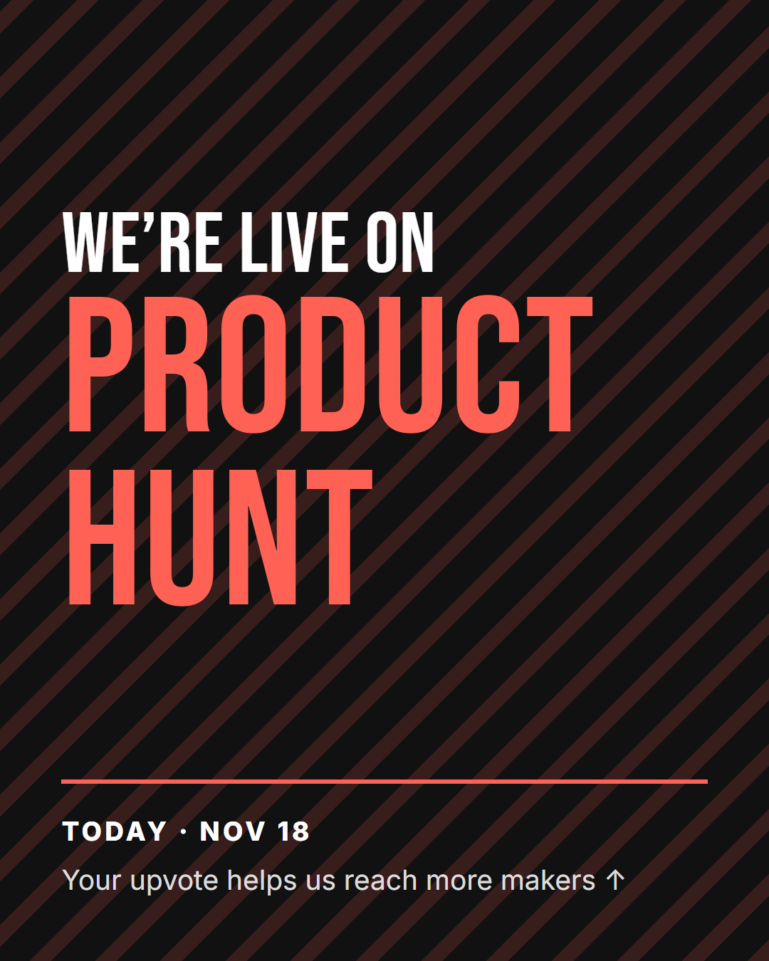 We’re Live template preview