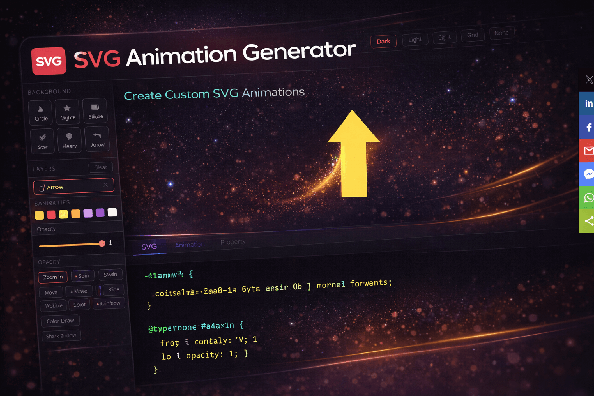SVG Animation Generator — CSS, SMIL & GSAP Free | webdevpuneet.com