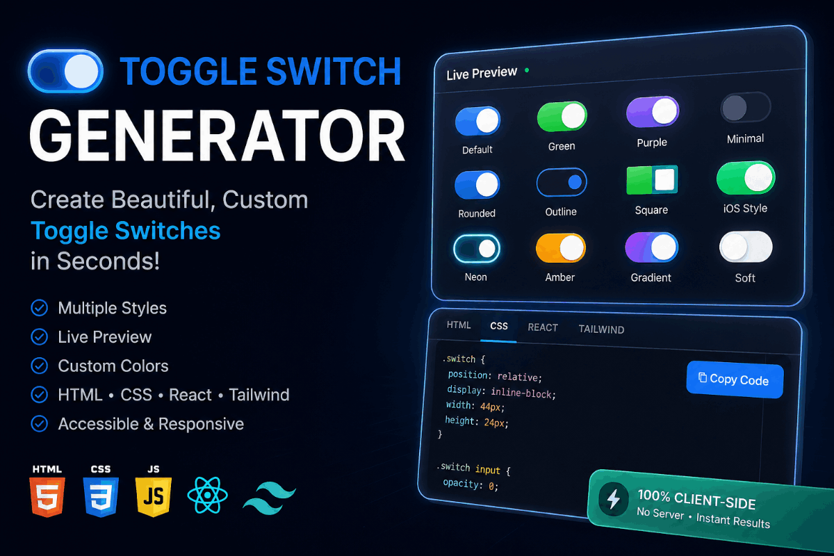 Toggle Switch Generator