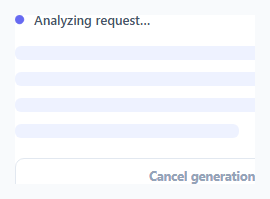 AI Generating Content Loader