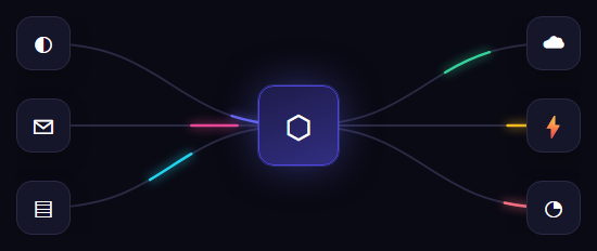 Screenshot of the Animated Beam snippet rendered live