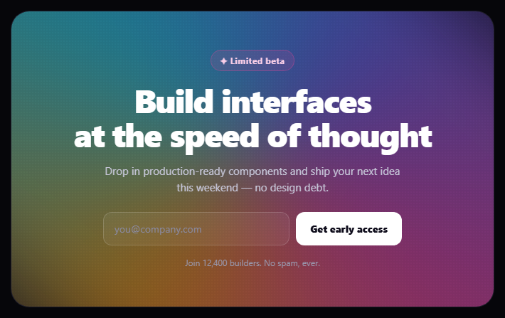 Animated Gradient CTA