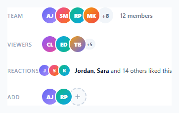 Screenshot of the Avatar Group snippet rendered live
