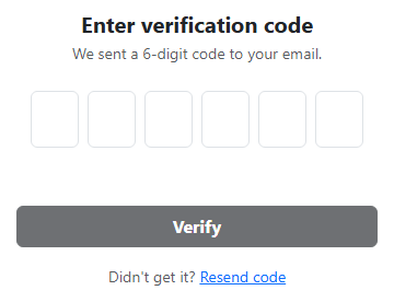 Screenshot of the Bootstrap Two-Factor Verification Code Form snippet rendered live