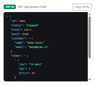 Bootstrap API Response Viewer
