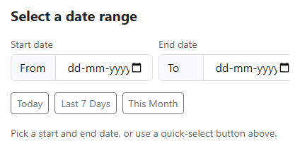 Bootstrap Date Range Picker