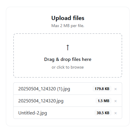 Bootstrap File Upload Drag and Drop