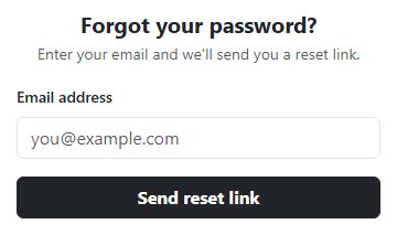 Bootstrap Forgot Password Form