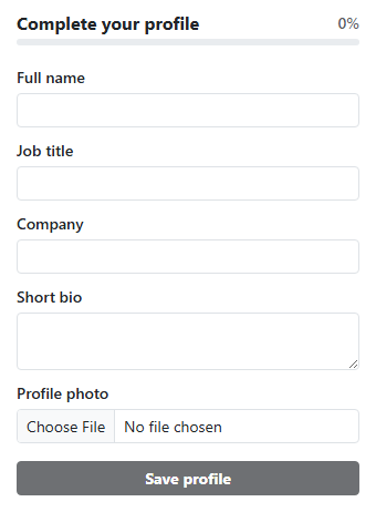 Bootstrap Form Progress Indicator