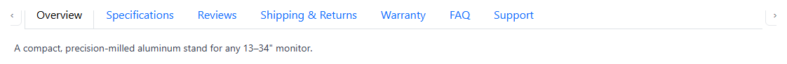 Bootstrap Horizontal Scrollable Tabs