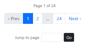 Bootstrap Pagination with Page Jump Input
