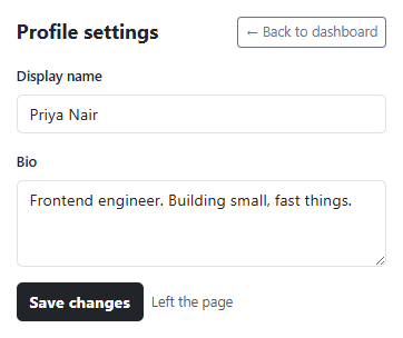Bootstrap Unsaved Changes Alert