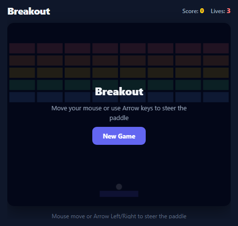 Breakout Brick Breaker