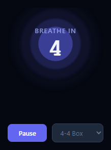 Screenshot of the Breathing / Focus Ring snippet rendered live