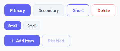 Screenshot of the Button Group snippet rendered live