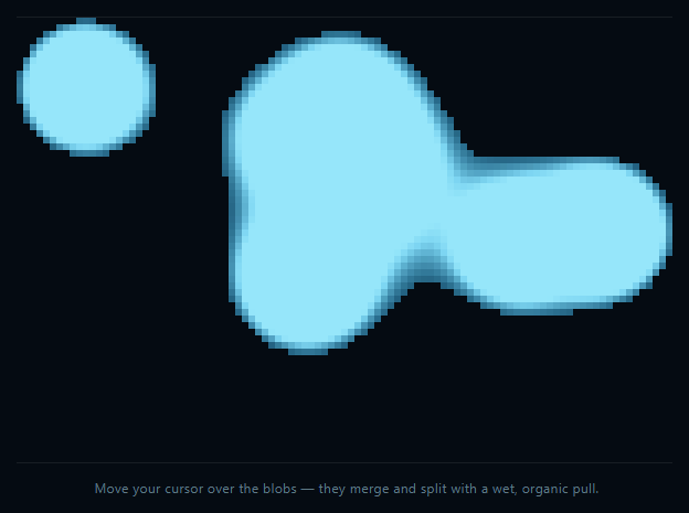 Canvas Metaball Blobs