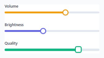 Screenshot of the Styled Range Slider — CSS Vendor Pseudo-Elements with Live Fill Sync snippet rendered live