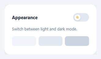 Screenshot of the Dark Mode Toggle snippet rendered live