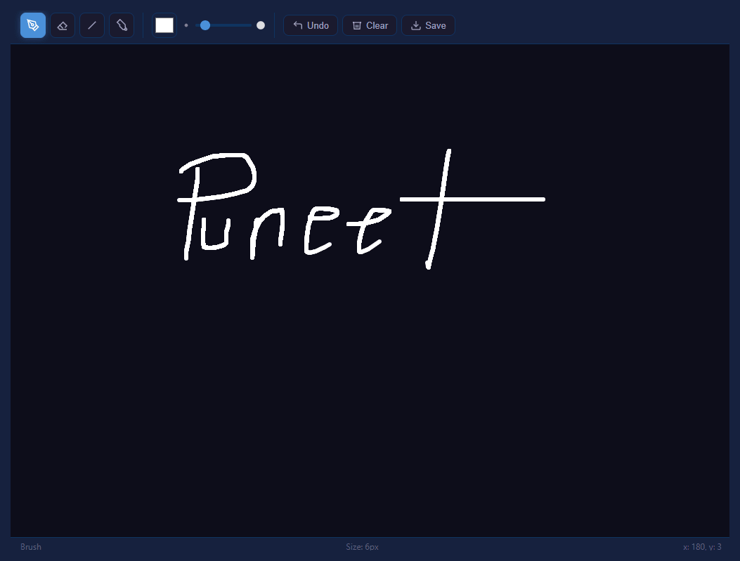 Screenshot of the Drawing Canvas snippet rendered live