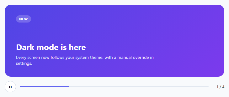 Embla Carousel Autoplay with Progress Bar and Pause Control