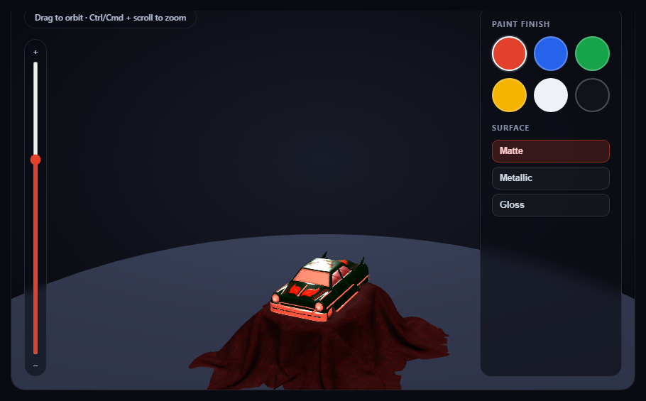 GLB Product Color Configurator