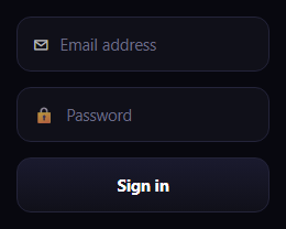 Screenshot of the Glow Input snippet rendered live