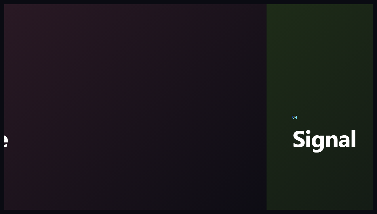 Screenshot of the GSAP ScrollTrigger Pinned Gallery Snap snippet rendered live