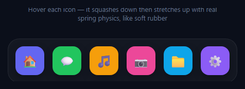Jelly Icon Dock Hover