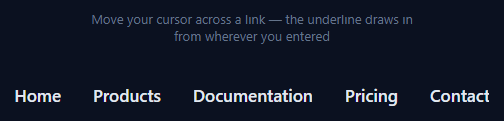 Cursor-Follow Underline Draw