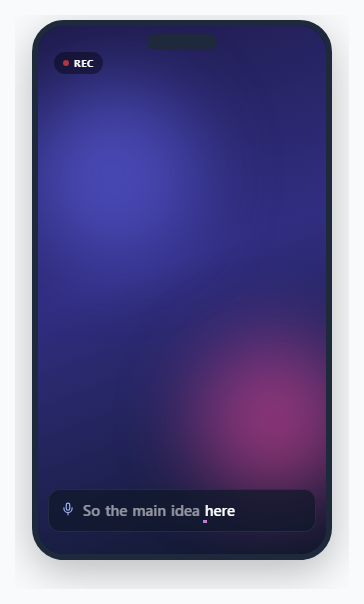 Live Caption Overlay