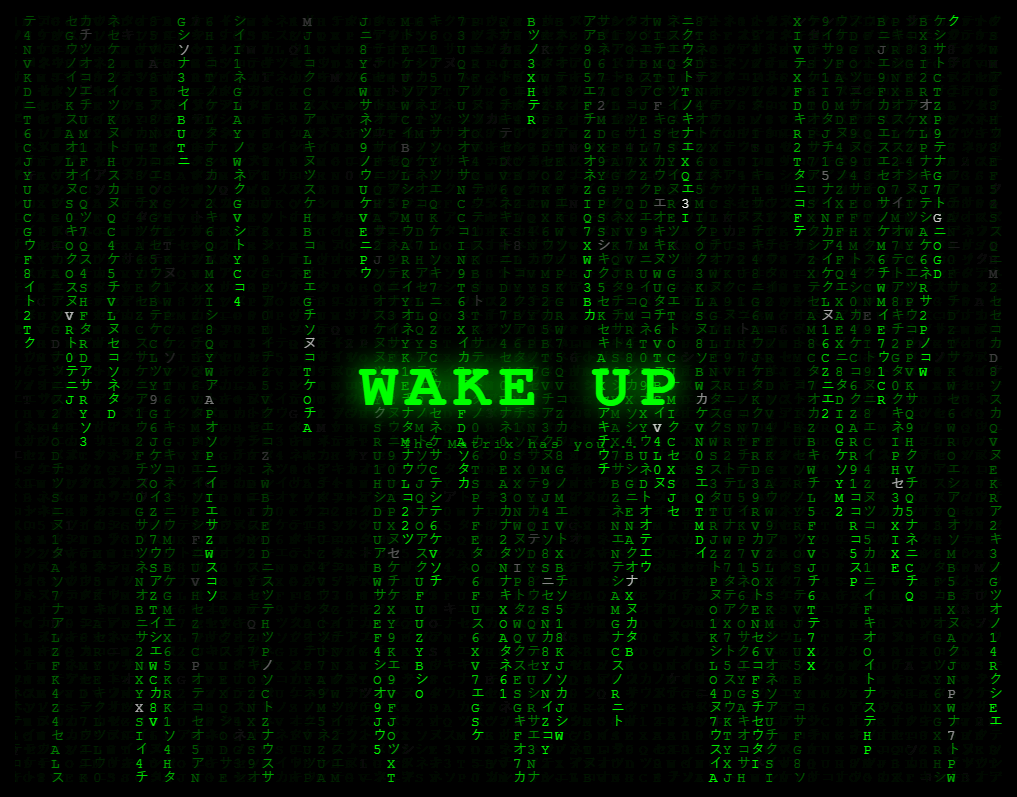 Screenshot of the Matrix Rain snippet rendered live