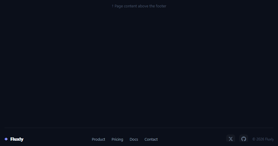 Minimal Footer