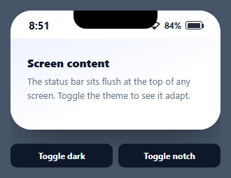 Mobile Status Bar