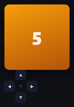 Screenshot of the Multi-Directional 2D Slider snippet rendered live