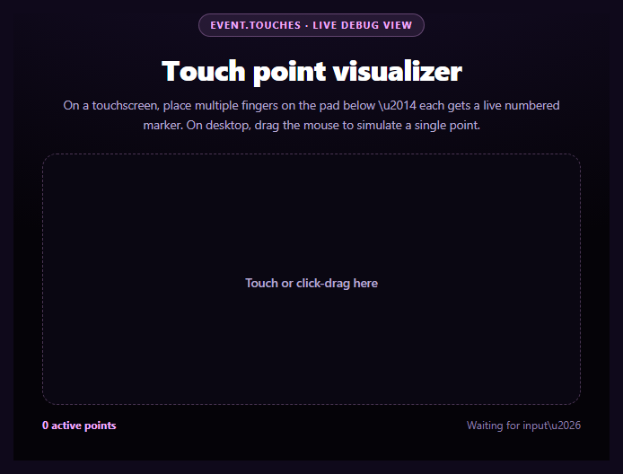 Multi-Touch Gesture Visualizer