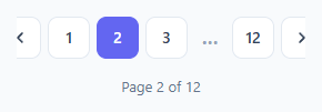 Screenshot of the Pagination snippet rendered live